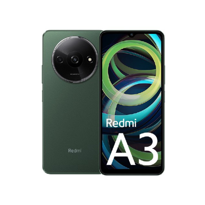 REDMI A3 17 CM (6.71\") SIM DOBLE ANDROID 14 4G USB TIPO C 3 GB 64 GB 5000 MAH VERDE