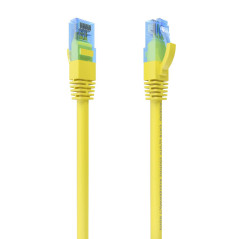 CABLE DE RED LATIGUILLO RJ45 CAT.6 UTP AWG26 CCA, AMARILLO, 0.75 M