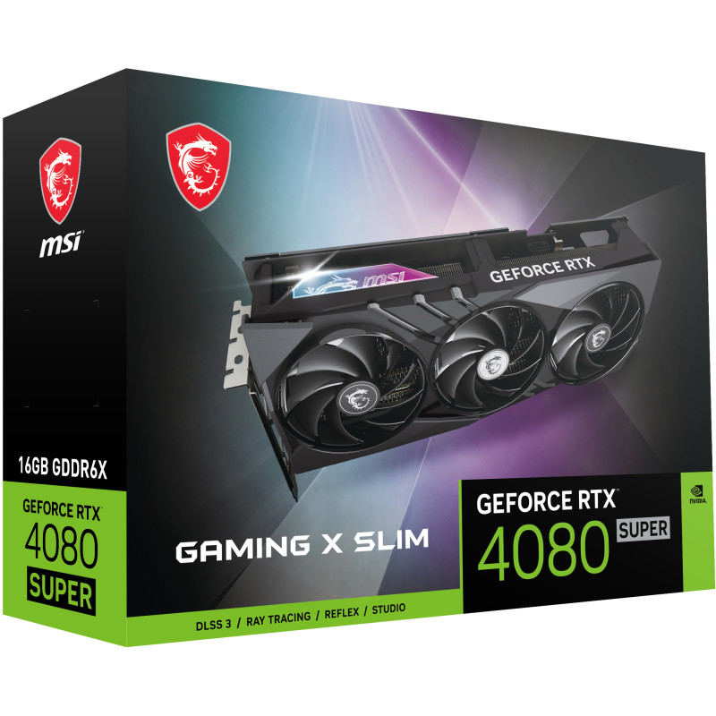 GAMING GEFORCE RTX 4080 SUPER 16G X SLIM NVIDIA 16 GB GDDR6X