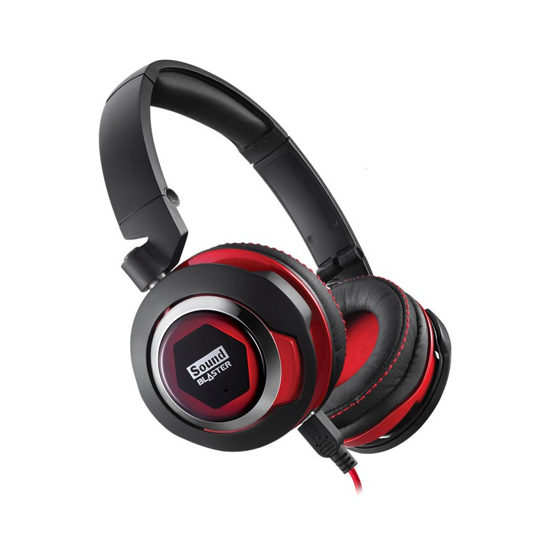 SOUND BLASTER EVO USB AURICULARES ALÁMBRICO DIADEMA LLAMADAS/MÚSICA NEGRO, ROJO