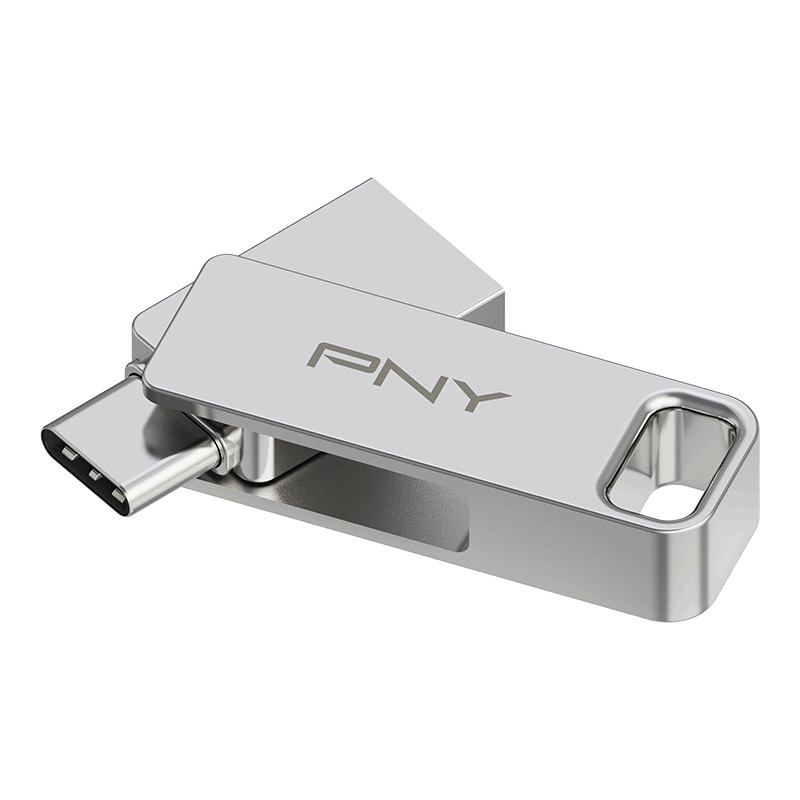 DUO LINK UNIDAD FLASH USB 128 GB USB TYPE-A / USB TYPE-C 3.2 GEN 1 (3.1 GEN 1) ACERO INOXIDABLE