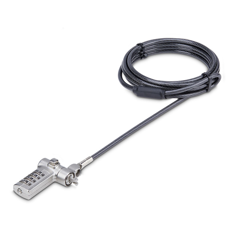 CABLE DE 2M UNIVERSAL DE SEGURIDAD PARA PORTÁTILES - CABLE CON CANDADO PARA PORTÁTILES COMPATIBLE CO