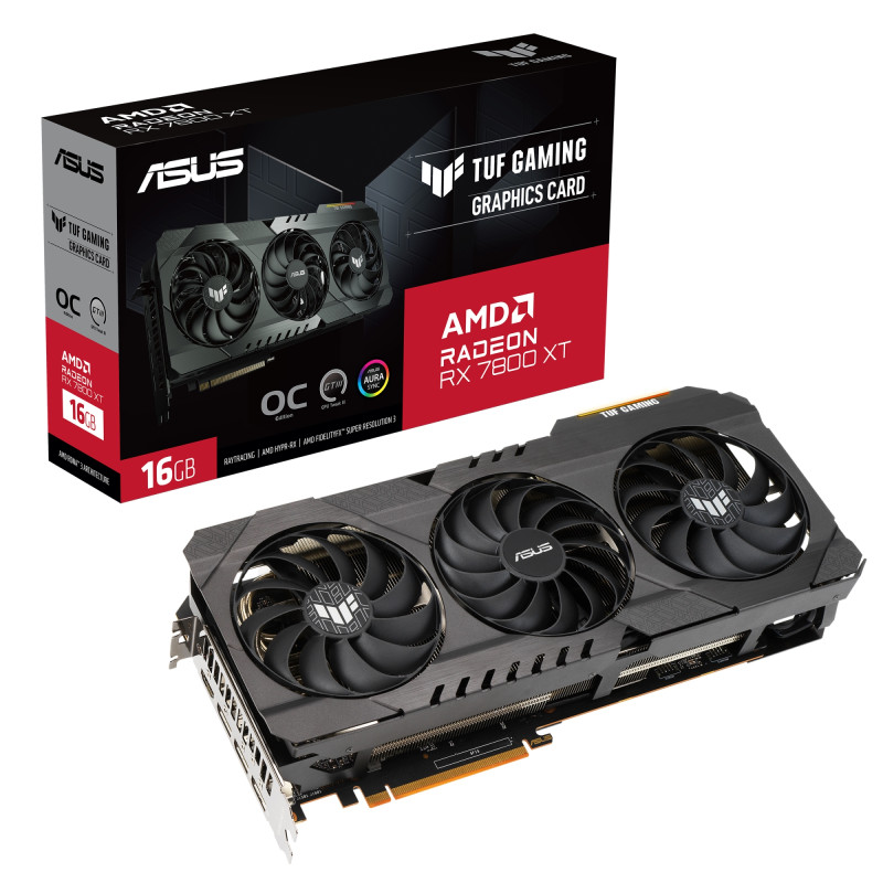 TUF-RX7800XT-O16G-OG-GAMING AMD RADEON RX 7800 XT 16 GB GDDR6