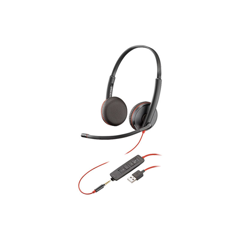 AURICULAR POLY BLACKWIRE C3225 USB A