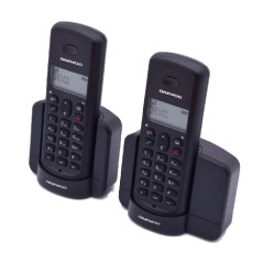 DTD-1350 DUO TELÉFONO DECT IDENTIFICADOR DE LLAMADAS NEGRO