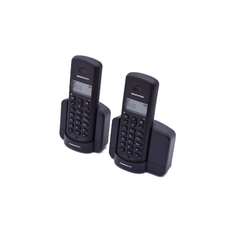 DTD-1350 DUO TELÉFONO DECT IDENTIFICADOR DE LLAMADAS NEGRO