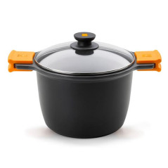 A273905 CACEROLA 6,8 L ALREDEDOR NEGRO, NARANJA