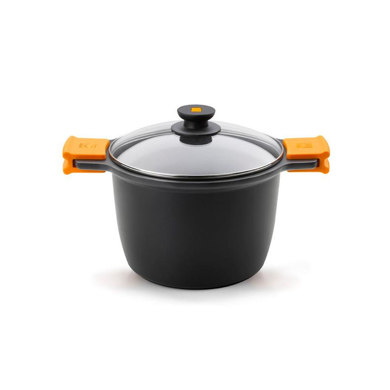 A273905 CACEROLA 6,8 L ALREDEDOR NEGRO, NARANJA