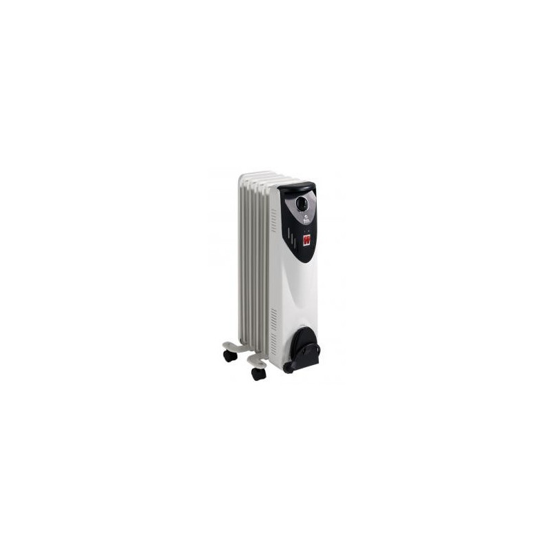 RW-10 CALEFACTOR ELÉCTRICO RADIADOR NEGRO, BLANCO 1000 W