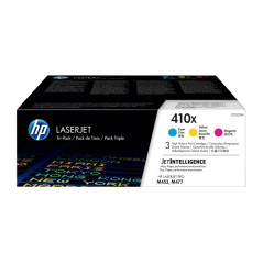 PACK DE 3 CARTUCHOS DE TÓNER ORIGINAL LASERJET HP 410X DE ALTA CAPACIDAD