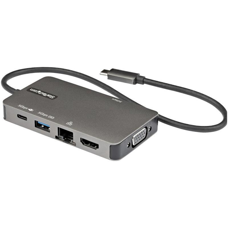 ADAPTADOR MULTIPUERTOS USB-C - DOCKING STATION USB TIPO C A HDMI 4K30 O VGA 1080P - REPLICADOR DE PU