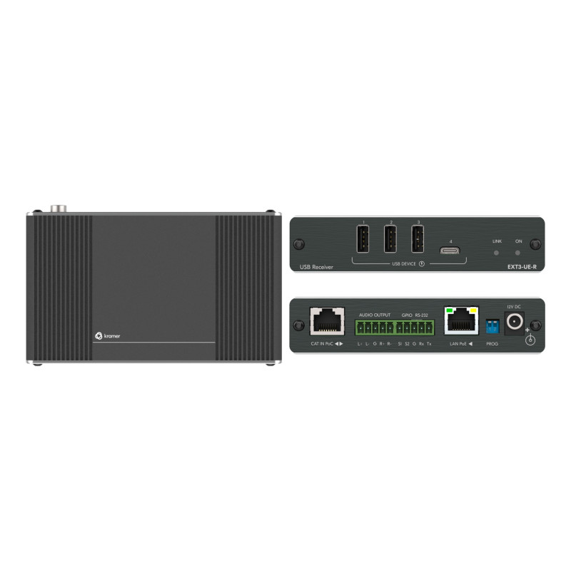 EXT3-UE-R RECEPTOR DE RED NEGRO 100 MBIT/S