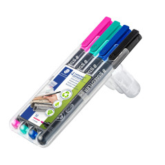 ESTUCHE 4 ROTULADORES STAEDTLER LUMOCOLOR PERMANENTE 317 1mm SURTIDO 2