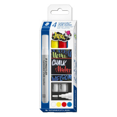 ESTUCHE 4 ROTULADORES STAEDTLER LUMOCOLOR CHALK MARKER