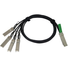 QSFP - 4XSFP10G, 3M INFINIBAND/FIBRE OPTIC CABLE QSFP+ 4 X SFP+ NEGRO