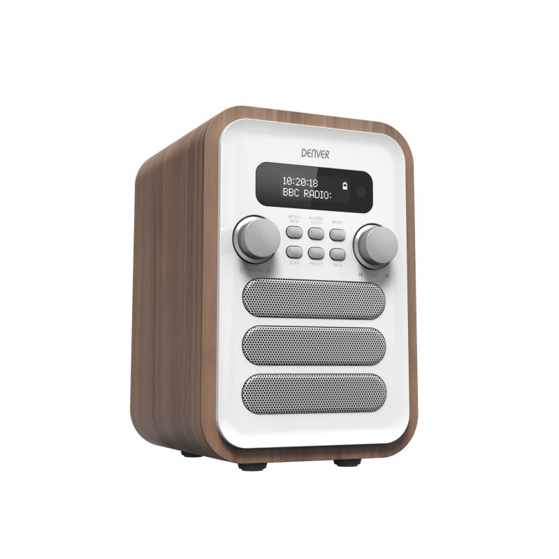 DAB-48WHITE RADIO PERSONAL DIGITAL BLANCO, MADERA