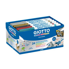 SCHOOLPACK 24 ROTULADORES GIOTTO DECOR METAL