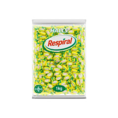 BOLSA CARAMELOS RESPIRAL LIMÓN MENTOL 1Kg