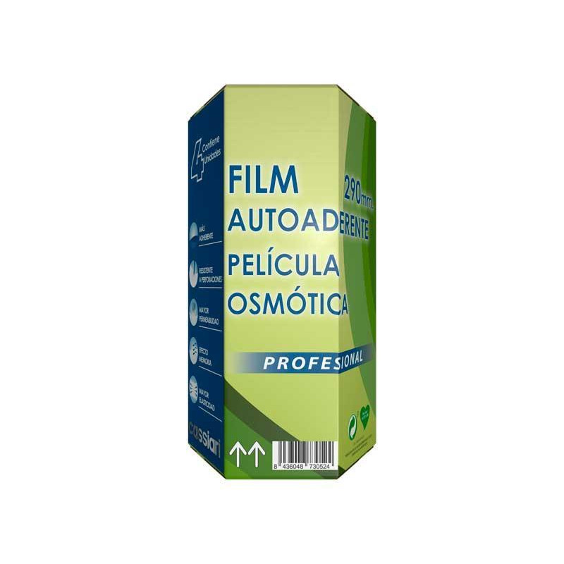 CAJA 4 ROLLOS PAPEL FILM HEXAGONAL® CASSIARI  290mmx200m