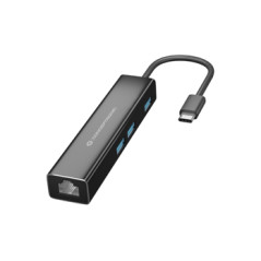 DONN07B HUB DE INTERFAZ USB 3.2 GEN 1 (3.1 GEN 1) TYPE-C 5000 MBIT/S NEGRO