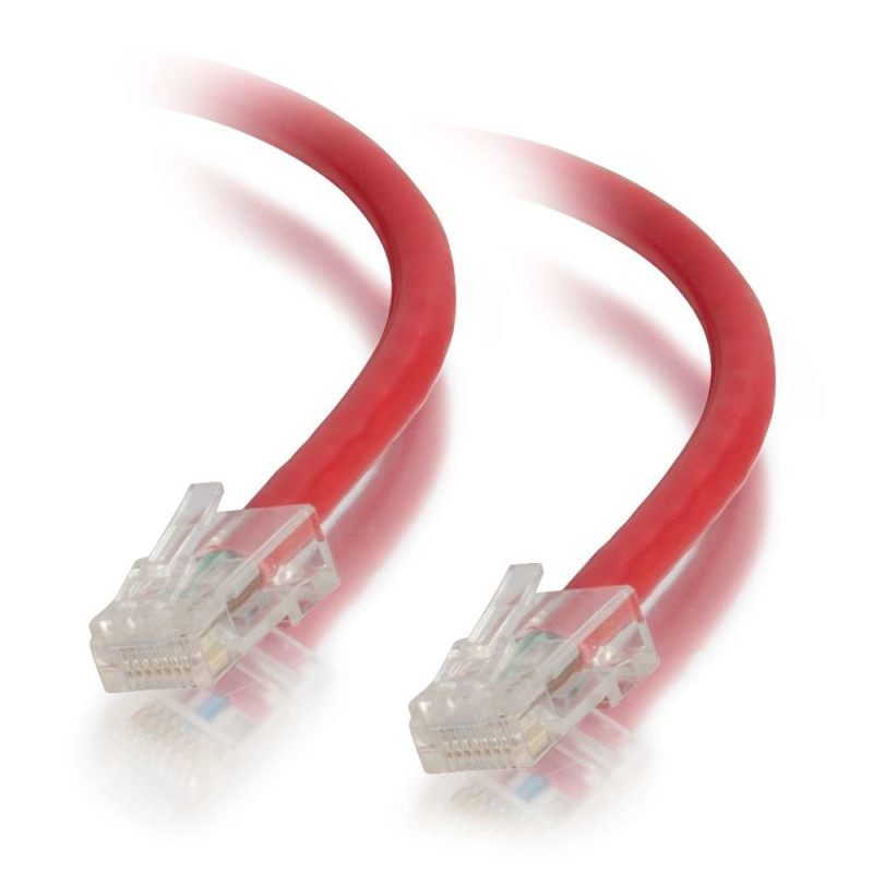 CABLE DE CONEXIÓN DE RED DE 0,5 M CAT5E SIN BLINDAJE Y SIN FUNDA (UTP), COLOR ROJO