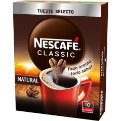 PACK 10 SOBRES CAFÉ NESCAFÉ CLASSIC NATURAL