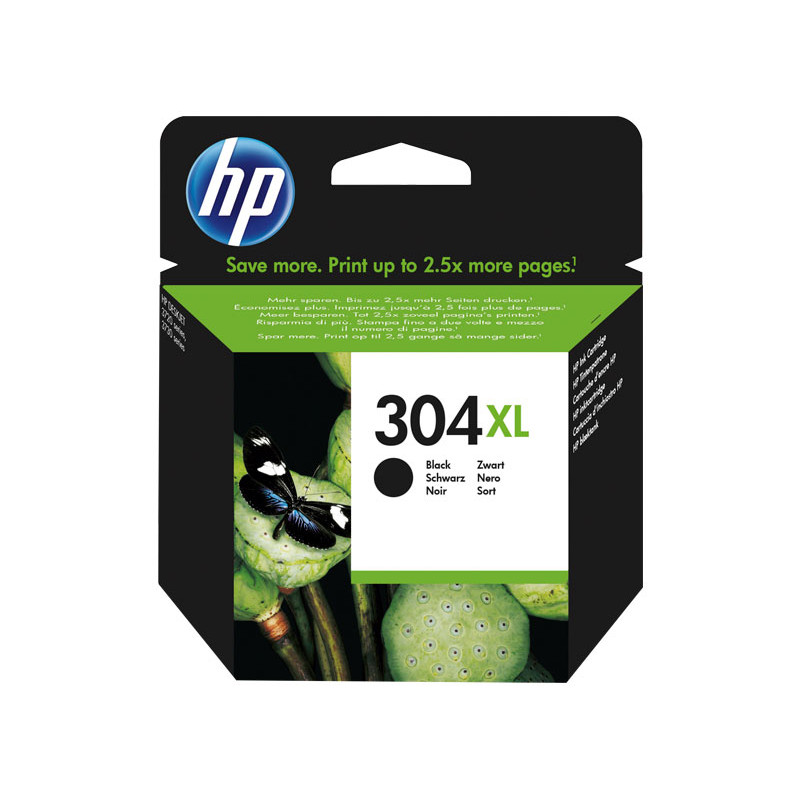 CARTUCHO DE TINTA ORIGINAL HP 304XL DE ALTA CAPACIDAD