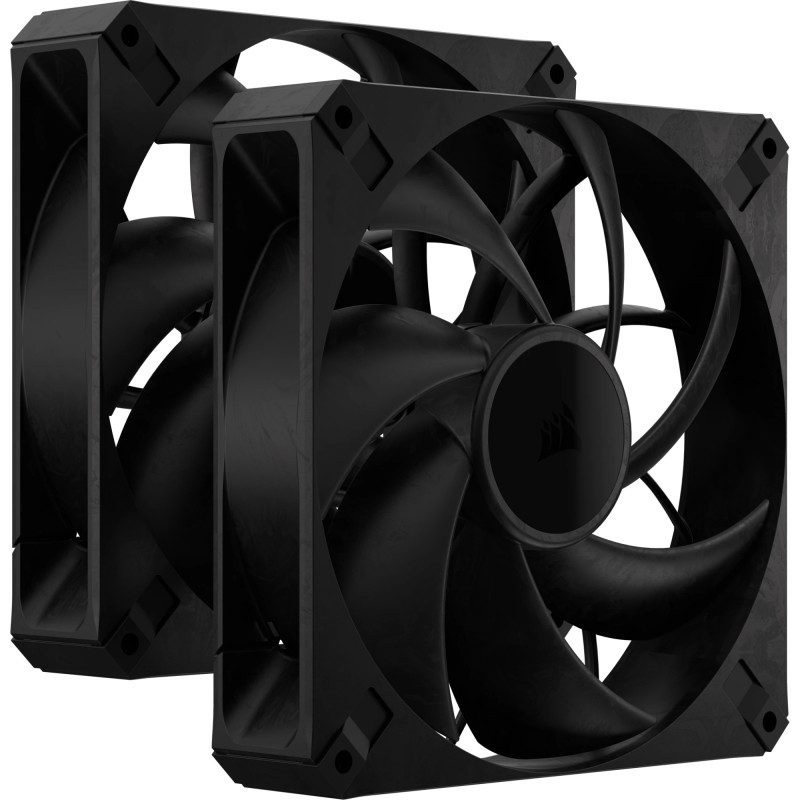 RS140 MAX CARCASA DEL ORDENADOR VENTILADOR 14 CM NEGRO 2 PIEZA(S)