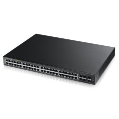 GS1920-48HP GESTIONADO L2 GIGABIT ETHERNET (10/100/1000) ENERGÍA SOBRE ETHERNET (POE) 1U NEGRO