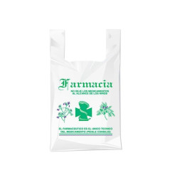 PACK 200 BOLSAS CAMISETA FARMACIA 15x30cm