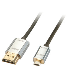 41678 CABLE HDMI 3 M HDMI TIPO A (ESTÁNDAR) HDMI TIPO D (MICRO) NEGRO, CROMO, ORO