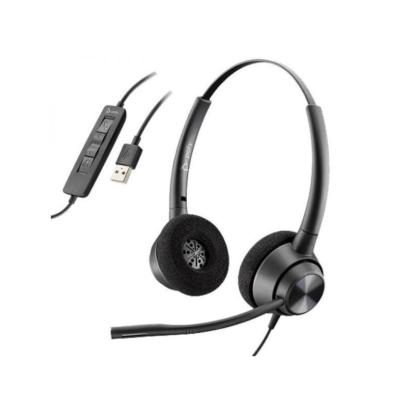 AURICULAR POLY ENCOREPRO 320 ESTÉREO USB-A TAA