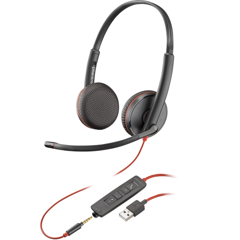 AURICULARES ESTÉREO BLACKWIRE 3225 USB-A