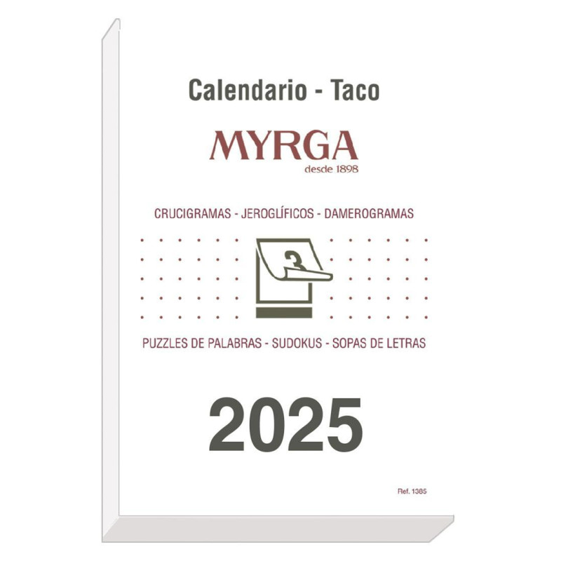 CALENDARIO 2025 MYRGA "TACO MURAL" 14x20cm