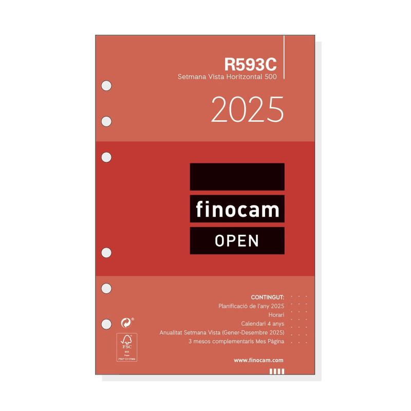 RECAMBIO ANUALIDAD 2025 FINOCAM "OPEN: R593" SEMANA VISTA CATALÁN