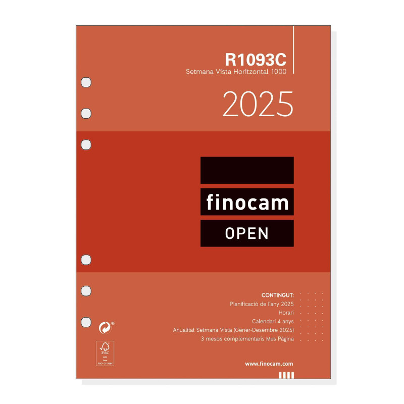 RECAMBIO ANUALIDAD 2025 FINOCAM "OPEN: R1093" SEMANA VISTA CATALÁN