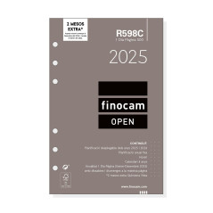 RECAMBIO ANUALIDAD 2025 FINOCAM "OPEN: R598" DÍA PÁGINA CATALÁN