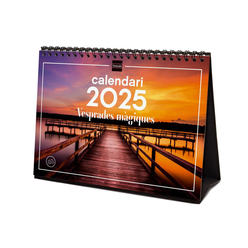 CALENDARIO SOBREMESA 2025 FINOCAM "IMÁGENES: ATARDECERES" CATALÁN