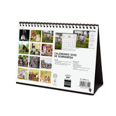 CALENDARIO SOBREMESA 2025 FINOCAM "IMÁGENES: PERROS Y GATOS" CASTELLANO