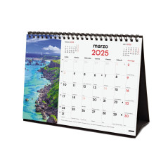 CALENDARIO SOBREMESA 2025 FINOCAM "IMÁGENES: PAISAJES PARADISÍACOS" CASTELLANO