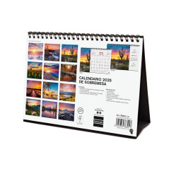 CALENDARIO SOBREMESA 2025 FINOCAM "IMÁGENES: ATARDECERES" CASTELLANO