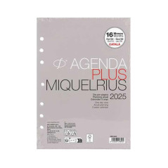 RECAMBIO AGENDA 2025 MIQUELRIUS "INTEGRAL: PLUS" DÍA PÁGINA CATALÁN