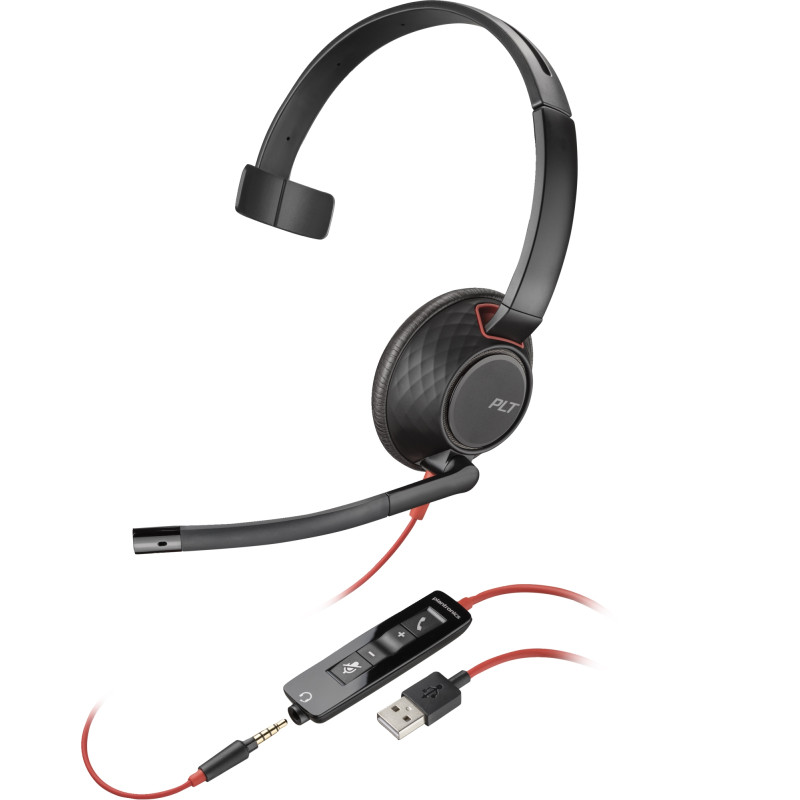 AURICULARES MONOAURALES BLACKWIRE 5210 USB-A