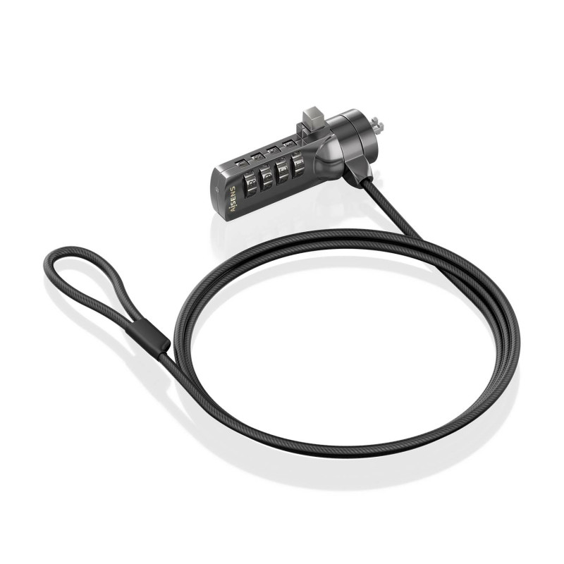 CABLE DE SEGURIDAD CON CERRADURA DE COMBINACIÓN PARA ORDENADOR, MONITOR, PORTÁTIL 1.5M