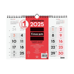 CALENDARIO DE PARED 2025 FINOCAM "NEUTRO: Nº GRANDES M" CASTELLANO