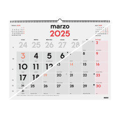 CALENDARIO DE PARED 2025 FINOCAM "NEUTRO: MIXTO XL" CASTELLANO