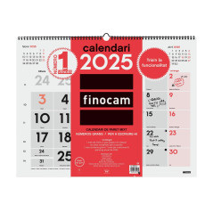 CALENDARIO DE PARED 2025 FINOCAM "NEUTRO: MIXTO XL" CATALÁN