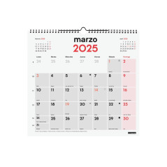 CALENDARIO DE PARED 2025 FINOCAM "NEUTRO: ESCRIBIR L" CASTELLANO