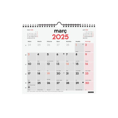 CALENDARIO DE PARED 2025 FINOCAM "NEUTRO: ESCRIBIR M" CATALÁN