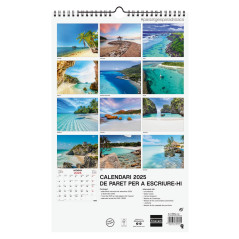 CALENDARIO DE PARED 2025 FINOCAM "IMÁGENES: PAISAJES PARADISÍACOS" CATALÁN